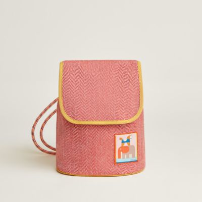 Animaux Blocks backpack - Black | Hermès Canada